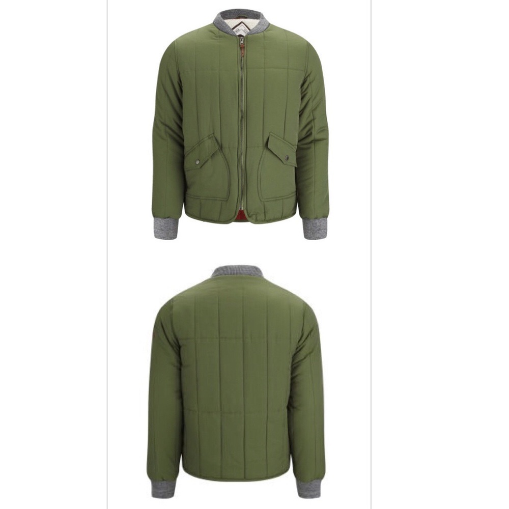 Men khaki casual jacket